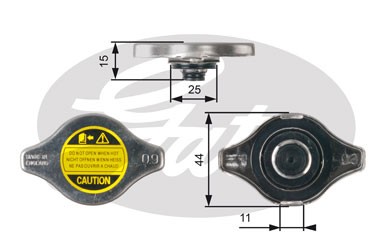 Пробка радиатора MITSUBISHI Pajero GATES RC127 GATES