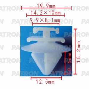 Клипса пластмассовая Alfa Romeo, Citroen, Fiat, Lancia, Peugeot, Renault применя P370464 PATRON