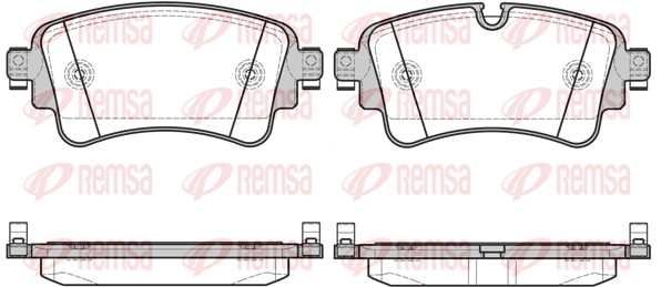 1669 08 колодки дисковые задние!\ Audi Q7 (4M) 15> 1669.08 REMSA