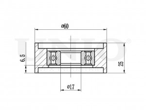 Ролик натяжной приводного ремня TNS-10008 UNIO
