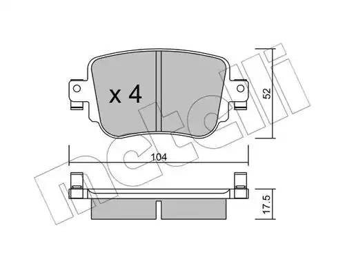 SKODA OCTAVIA (A7) (2013-2020) 2209800 METELLI