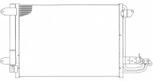Радиатор AUDI CADDY / TOURAN 1.4-2.0/1.9-2.0 TDi 03- 57619801 57619801 SAKURA