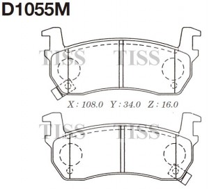 Колодки тормозные дисковые D1055M D1055M MK KASHIYAMA