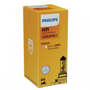 Лампа PHILIPS Vision (H11) 12V 55W PGJ19-2 12362PRC1 PHILIPS