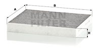 Фильтр салонный угольный CUK24024 MANN FILTER