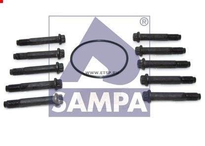 Болт SAF крепления диска тормозного (M12x1.5x75) (комплект 10шт.,смазка,уплотнен 075.618 SAMPA