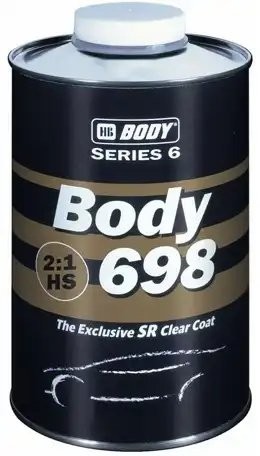 лак! BODY 698 HS 2:1 2K бесцветный 1л, акриловый\ 6980000001 HB BODY