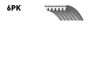 Ремень приводной поликлиновой 6PK2625 BOSCH 1 987 946 075 BOSCH