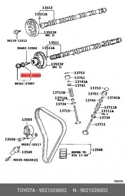 шайба металлическая!\ Toyota 90210-26002 TOYOTA