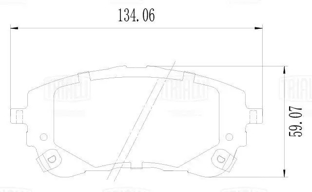 Колодки торм. для а/м Toyota Corolla (19-) диск. перед. (PF 2466) PF 2466 TRIALLI
