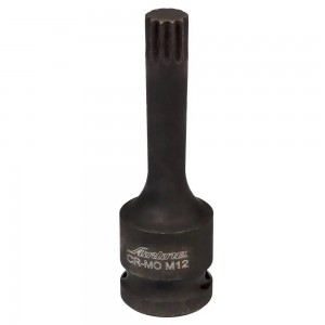 Головка ударная торцевая 1/2 DR внешний SPLINE M12 (ATAS036) ATAS036 AIRLINE