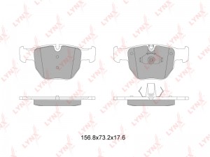 Колодки тормозные передние подходит для LAND ROVER Range Rover III 3.0D-4.4 02-1 BD-5010 LYNXAUTO