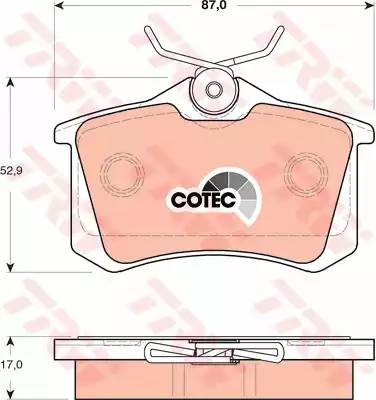 AUDI/VW / PEUGEOT 307 / SEAT /FORD GDB1504 TRW