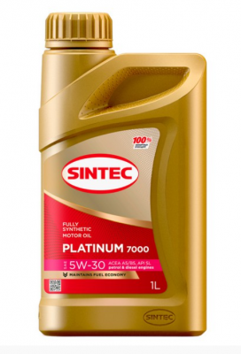 Масло моторное SINTEC Platinum 7000 A5/B5 5W30 синт.1л 600157 SINTEC