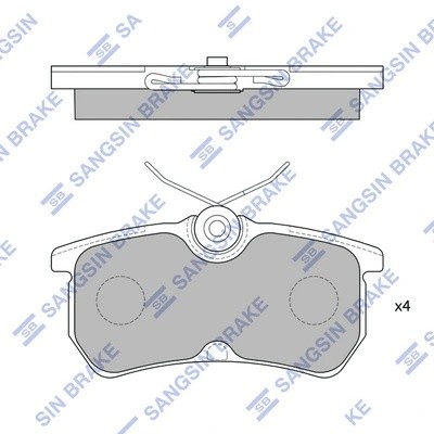 Колодки тормозные FORD FOCUS 9805/FIESTA 12- задние SP1865 SP1865 SANGSIN