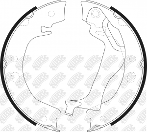 Колодки тормозные барабанные TOYOTA COROLLA 2002-2007 FN0648 FN0648 NIBK