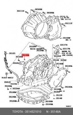 Прокладка уплотнительная 35145-21010 TOYOTA