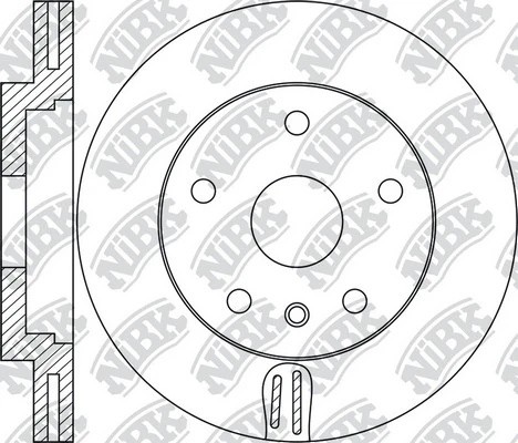 Диск тормозной LAND ROVER Range Rover (12-) передний (1шт.) NIBK RN1733 NIBK