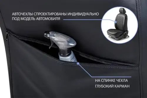 SC.6017.2 Авточехлы, Lada Largus / Largus Cross Sw (2 места) 2021-, экокожа, ром SC.6017.2 RIVAL