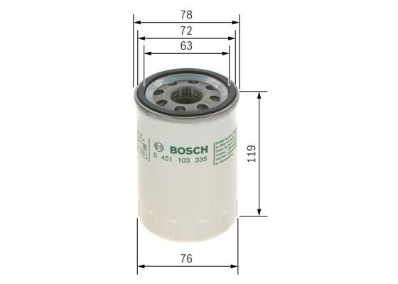 Фильтр масляный JAGUAR S-Type BOSCH 0 451 103 335 BOSCH