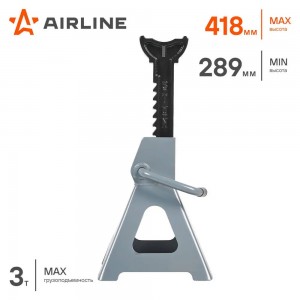 Стойка опорная 3т с зубч. мех., 2 шт. (MIN-289 мм, MAX-418 мм) AJSG03 AIRLINE