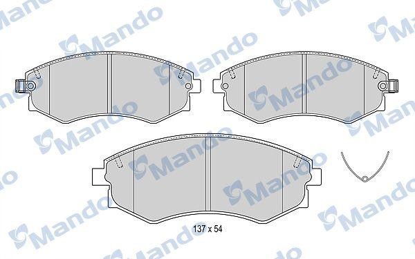 Колодки тормозные к-кт MBF015550 MANDO