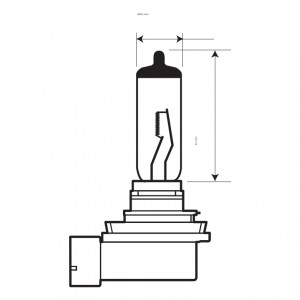 Лампа галогенная H16 12V 19W "Маяк" (PGJ19-3) 52116 MAYAK