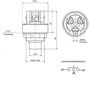 выключатель11.3704-01 КАМАЗ 11.3704-01 AVAR