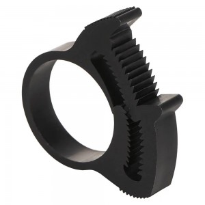 Хомут на патрубки AIRLINE силовой 20-24 мм (пластик ПА66, зубчатый замок, черный ADHC027 AIRLINE
