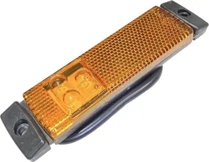 фонарь габаритный !желтый прямоугольный светодиодный 130x32 без кронштейна\Unive M720305 MARS
