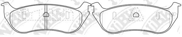 Колодки тормозные дисковые PN0379 PN0379 NIBK