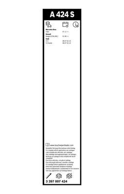 RENAULT/MERCEDES BENZ 600 мм/ 550 мм БЕСКАРКАСНЫЕ НЕ ПОД КРЮЧОК 3 397 007 424 BOSCH
