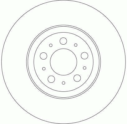 Диск тормозной передний VOLVO S60, XC90 DF4339 DF4339 TRW