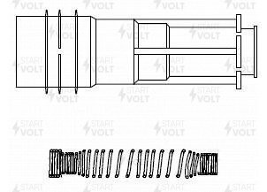 НАКОНЕЧНИК МОДУЛЯ ЗАЖИГАНИЯ STC 2103 START VOLT
