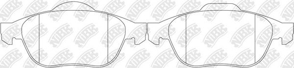 Колодки тормозные RENAULT MEGANE II/LAGUNA II/SCENIC II передние PN0204 PN0204 NIBK