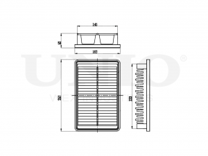 Фильтр воздушный FLT-10039 UNIO
