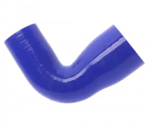 Патрубок радиатора верхний н/о ЗИЛ-5301 (L-90x120 мм, D-38/52) силикон MEGAPOWER 13016086 MEGA POWER