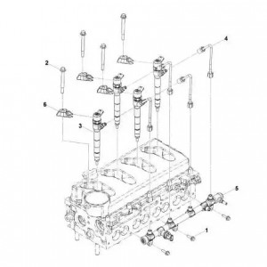 Зажим форсунки двигателя  3302 Бизнес дв.Cummins 2,8 (5405579) (Haffen) 0477 HAFFEN