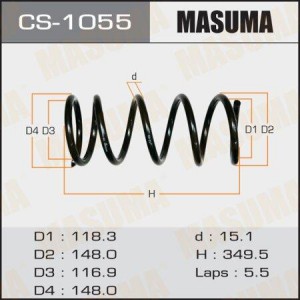 пружина задняя!\ Toyota Avensis Verso 01-09 CS-1055 MASUMA