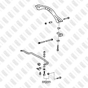 тяга стабилизатора переднего!\ Toyota Land Cruiser 100 98> FP0899 FIXAR