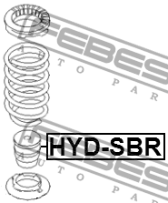 Отбойник амортизатора HYD-SBR HYD-SBR FEBEST