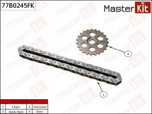 Комплект цепи масляного насоса BMW F20/F22/F30/G20/F10/G30/F48/F39/F25/G01/F26/F 77B0245FK MASTER KIT