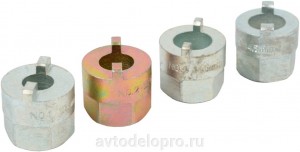 Приспособление для разборки амортизаторных стоек VAG (ключи с цапфами 4 пр.) Авт 41515 AVTO DELO