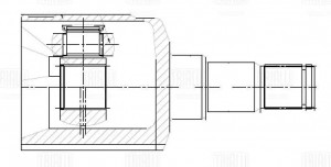 ШРУС Chevrolet Cobalt (11-) 1.5i MT (внутр.) (GO 0534) GO 0534 TRIALLI