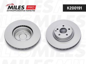Диск тормозной (серия PRO с антикоррозионным покрытием) MERCEDES W211 280-500 02 K200191 MILES