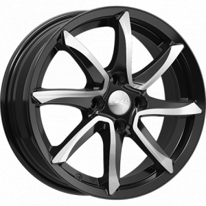 Скад Осака 15.0 / 6.0J PCD 4x100.00 ET 40.00 ЦО 60.10 Литой / Черный с полирован 3270205 SKAD