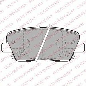 LP2202 колодки дисковые з.\ Kia Sorento 2.4/2.0D/2.2D 11/09> LP2202 DELPHI