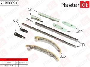 Комплект цепи ГРМ FIAT Ducato MASTERKIT 77B0009K MASTER KIT