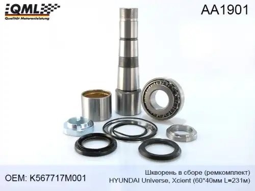 AA1901 ШКВОРЕНЬ В СБОРЕ ( РЕМКОМПЛЕКТ ) UNIVERSE / XCIENT 60x40MM L=231MM K56771 AA1901 QML