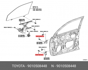 Болт 9010508448 Toyota 90105-08448 TOYOTA